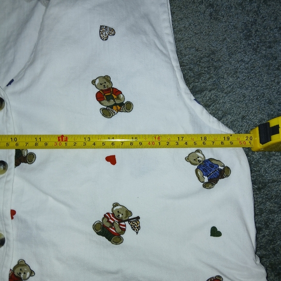 Patriotic Bear Vest Vintage Size Large - Picture 4 of 8